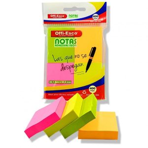 NOTA ADHESIVA PQÑ NEON *4 UND OE 364